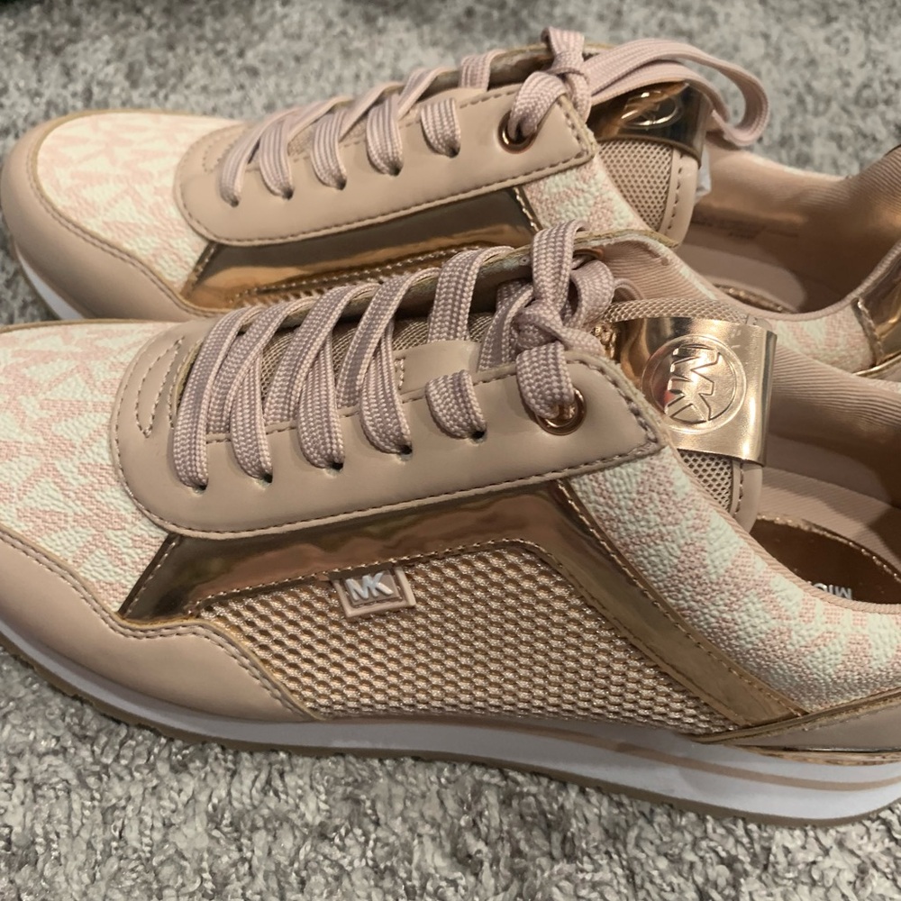 Michael Kors Rose Gold Trainer Sneakers